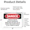 Signmission House Is Fed By Backup Generator Mains Must, 5 in W x Rectangle, Vinyl Decal OS-2PACK-DS-D-35-L-1966 - alternate 2